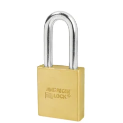 2in (51mm) Solid Brass Door Key Compatible Padlock with 2in (51mm) Shackle