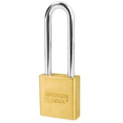1-3/4in (44mm) Solid Brass Pin Tumbler Padlock with 3in (76mm)Shackle