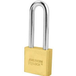 2in (51mm) Solid Brass Pin Tumbler Padlock with 3in (76mm)Shackle