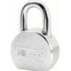 2-1/2in (64mm) Solid Steel Rekeyable Pin Tumbler Padlock, Chrome Plated, Keyed Alike