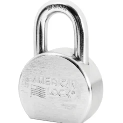 2-1/2in (64mm) Solid Steel Rekeyable 6-Pin Tumbler Padlock, Chrome Plated