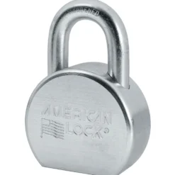 2-1/2in (64mm) Solid Steel Rekeyable Pin Tumbler Padlock, Zinc Plated