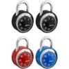 1-7/8in (48mm) Wide Combination Dial Padlock with Matching Scratch Guard Bumper; Assorted Colors