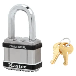 2in (51mm) Wide Commercial Magnum Laminated Steel Padlock with Stainless Steel Body Cover, 1-1/2in (38mm) Shackle, Keyed Alike
