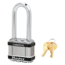 2in (51mm) Wide Commercial Magnum Laminated Steel Padlock with Stainless Steel Body Cover, 2-1/2in (64mm) Shackle, Keyed Alike