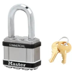 2in (51mm) Wide Commercial Magnum Laminated Steel Padlock with Stainless Steel Body Cover, 1-1/2in (38mm) Shackle