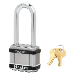 2in (51mm) Wide Commercial Magnum Laminated Steel Padlock with Stainless Steel Body Cover, 2-1/2in (64mm) Shackle