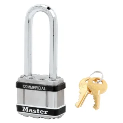 1-3/4in (44mm) Wide Commercial Magnum Laminated Steel padlock with Stainless Steel Body Cover, 2-1/2in (64mm) Shackle, Keyed Alike