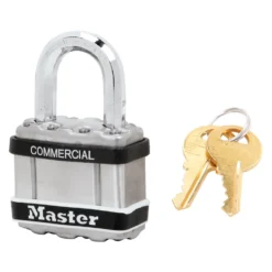 1-3/4in (44mm) Wide Commercial Magnum Laminated Steel Padlock with Stainless Steel Body Cover, Keyed Alike