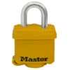 1-9/16in (40mm) Wide Covered Stainless Steel Pin Tumbler Padlock; Yellow