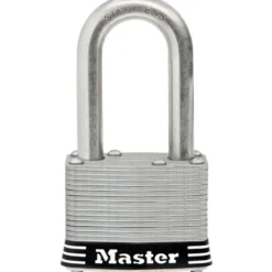 1-3/4in (44mm) Wide Laminated Stainless Steel Pin Tumbler Padlock with 1-1/2in (38mm) Shackle