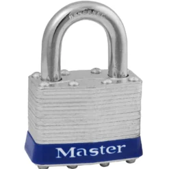 1-3/4in (44mm) Wide Laminated Steel Pin Tumbler Padlock, Universal Pin