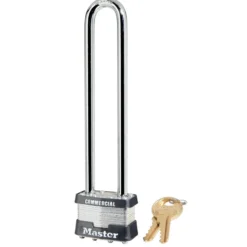 1-3/4in (44mm) Wide Laminated Steel Pin Tumbler Padlock with 5-3/4in (15cm) Shackle, Keyed Alike