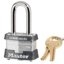 1-9/16in (40mm) Wide Laminated Steel Pin Tumbler Padlock with 1-1/2in (38mm) Shackle, Keyed Alike