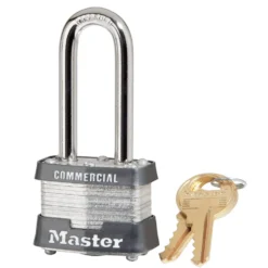 1-9/16in (40mm) Wide Laminated Steel Pin Tumbler Padlock with 2in (51mm) Shackle, Keyed Alike