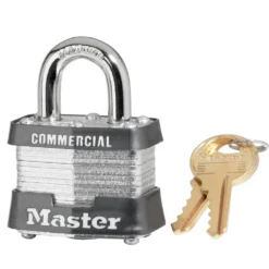 1-9/16in (40mm) Wide Laminated Steel Pin Tumbler Padlock