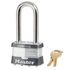 2in (51mm) Wide Laminated Steel Pin Tumbler Padlock with 2-1/2in (64mm) Shackle, Keyed Alike