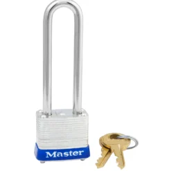 1-1/8in (29mm) Wide Laminated Steel Pin Tumbler Padlock with 2-1/2in (64mm) Shackle, Keyed Alike