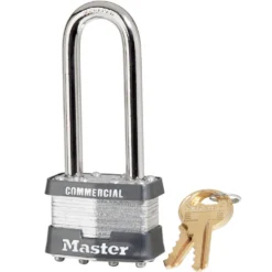 1-3/4in (44mm) Wide Laminated Steel Pin Tumbler Padlock with 2-1/2in (64mm) Shackle, Keyed Alike