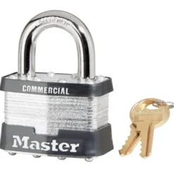 2in (51mm) Wide Laminated Steel Pin Tumbler Padlock, Keyed Alike