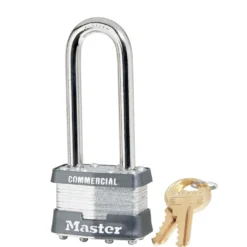1-3/4in (44mm) Wide Laminated Steel Rekeyable Pin Tumbler Padlock with 2-1/2in (64mm) Shackle, Keyed Alike