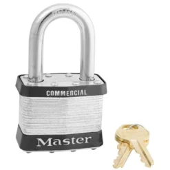 2in (51mm) Wide Laminated Steel Rekeyable Pin Tumbler Padlock with 1-1/2in (38mm) Shackle, Keyed Alike