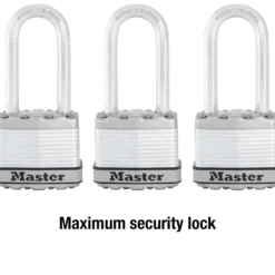1-3/4in (44mm) Wide Magnum® Laminated Steel Padlock with 2in (51mm) Shackle; 3-Pack