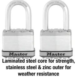 2in (51mm) Wide Magnum® Laminated Steel Padlock with 1-1/2in (38mm) Shackle; 2-Pack