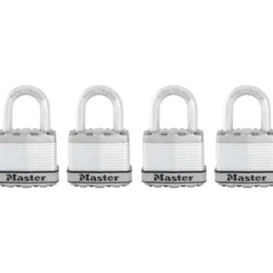1-3/4in (44mm) Wide Magnum® Laminated Steel Padlock; 4-Pack