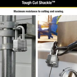 1-3/4in (44mm) Wide Magnum® Laminated Steel Padlock with 1-1/2in (38mm) Shackle; 4-Pack
