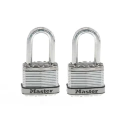1-3/4in (44mm) Wide Magnum® Laminated Steel Padlock with 1-1/2in (38mm) Shackle; 2-Pack