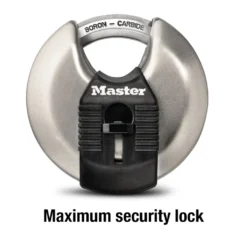 2-3/4in (70mm) Wide Magnum® Stainless Steel Discus Padlock with Shrouded Shackle
