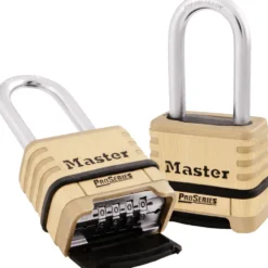 2-1/4in (57mm) Wide ProSeries® Brass Resettable Combination Padlock with 2-1/16in (53mm) Round Shackle
