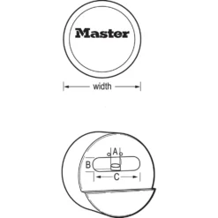 2-7/8in (73mm) Wide ProSeries® Reinforced Zinc Die-Cast Hidden Shackle Rekeyable Pin Tumbler Padlock, Keyed Alike