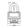 2-1/4in (57mm) Wide ProSeries® Stainless Steel Resettable Combination Padlock