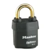 2-1/8in (54mm) Wide ProSeries® Weather Tough® Laminated Steel Rekeyable Pin Tumbler Padlock, Brass Shackle, Keyed Alike