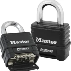 2-1/4in (57mm) Wide ProSeries® Zinc Die-Cast Resettable Combination Padlock, Black