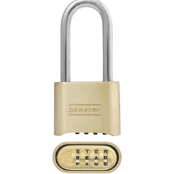 2 in (51mm) Wide Resettable Combination Brass Padlock with 2-1/4in (57mm) Shackle