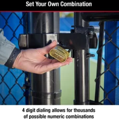 2 in (51mm) Wide Resettable Combination Brass Padlock with 2-1/4in (57mm) Shackle