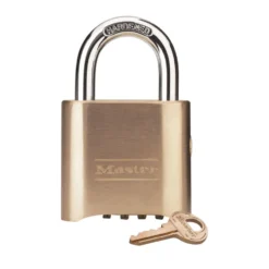 2in (51mm) Wide Resettable Combination Brass Padlock, Supervisory Key Override