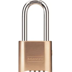 2in (51mm) Wide Resettable Combination Brass Padlock with 2-1/4in (57mm) Shackle, Supervisory Key Override