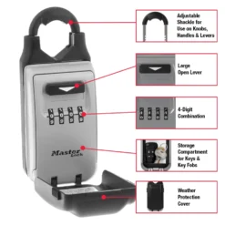 2-7/8in (72mm) Wide Set Your Own Combination Universal Lock Box