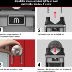 2-7/8in (72mm) Wide Set Your Own Combination Universal Lock Box