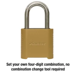 2in (51mm) Wide Set Your Own Combination Padlock with 1-1/2in (38mm) Shackle