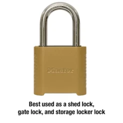 2in (51mm) Wide Set Your Own Combination Padlock with 1-1/2in (38mm) Shackle