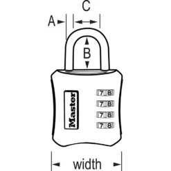 2in (51mm) Wide Set Your Own Combination Padlock