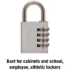 1-9/16in (40mm) Wide Set Your Own WORD Combination Padlock