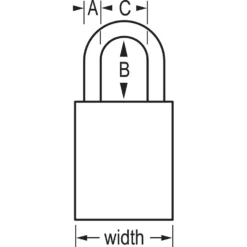 1-1/2in (38mm) Wide Solid Brass Body Padlock