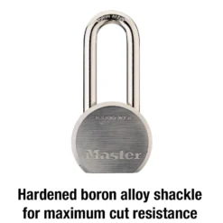 2-1/2in (64mm) Wide Solid Steel Body Padlock with 2in (51mm) Shackle