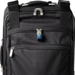 1in (25mm) Wide TSA-Approved Luggage Lock with Shrouded Shackle; Assorted Colors; 4-Pack